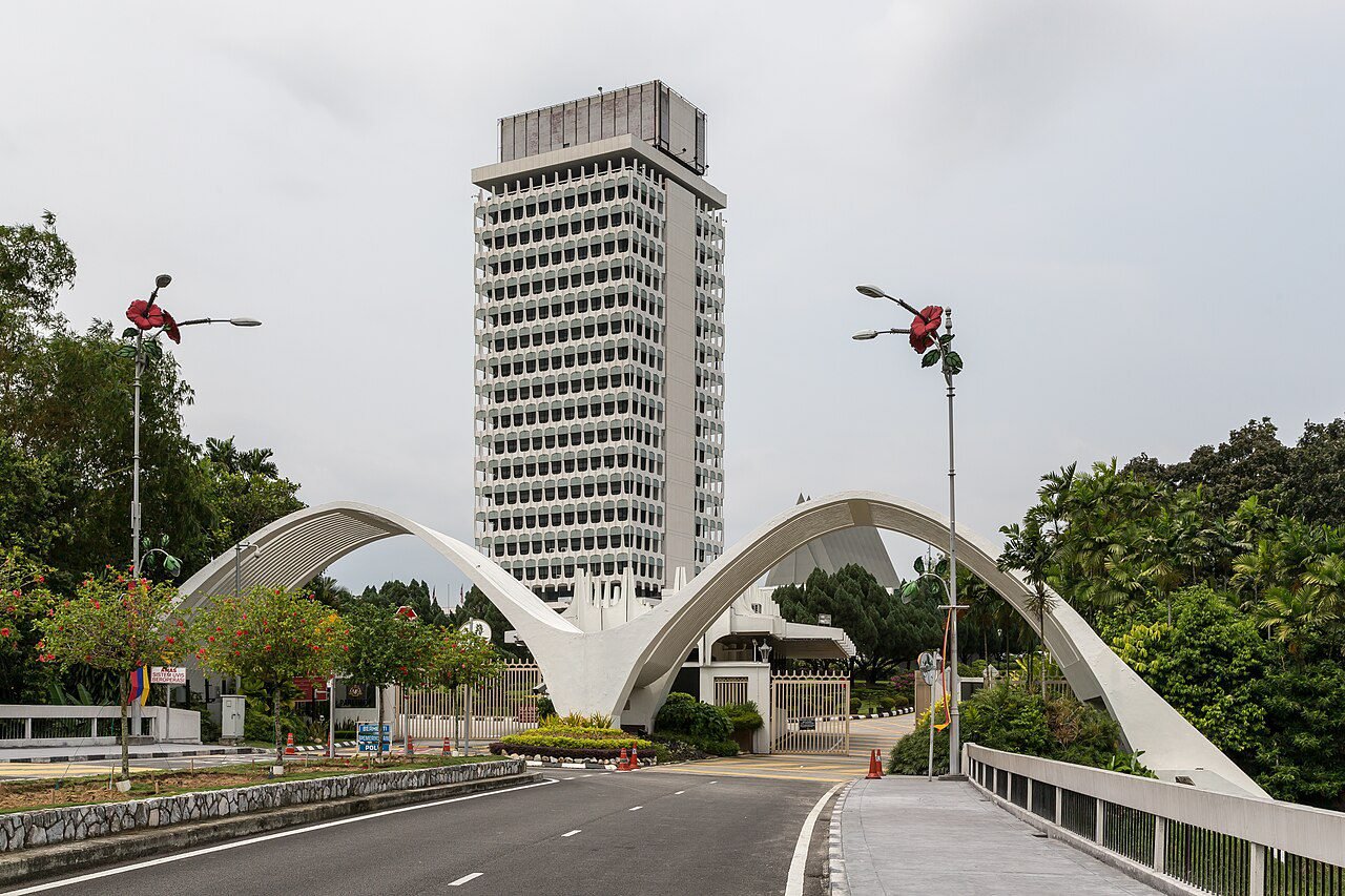 The Malaysian Parliament building, relevant to MM2H suspension and policy risk