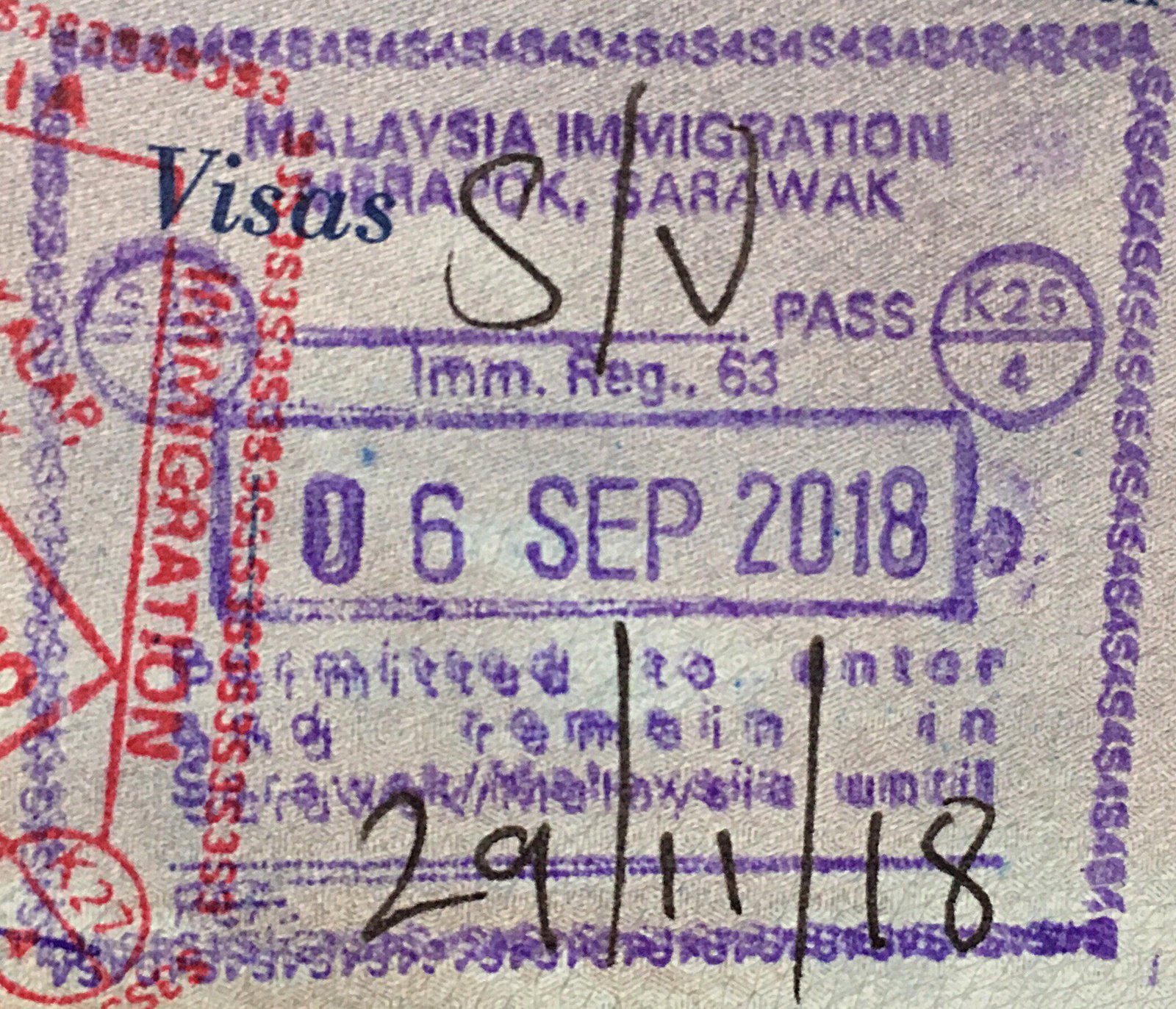 MM2H 90-Day Rule — Malaysia immigration entry stamp showing dates of stay