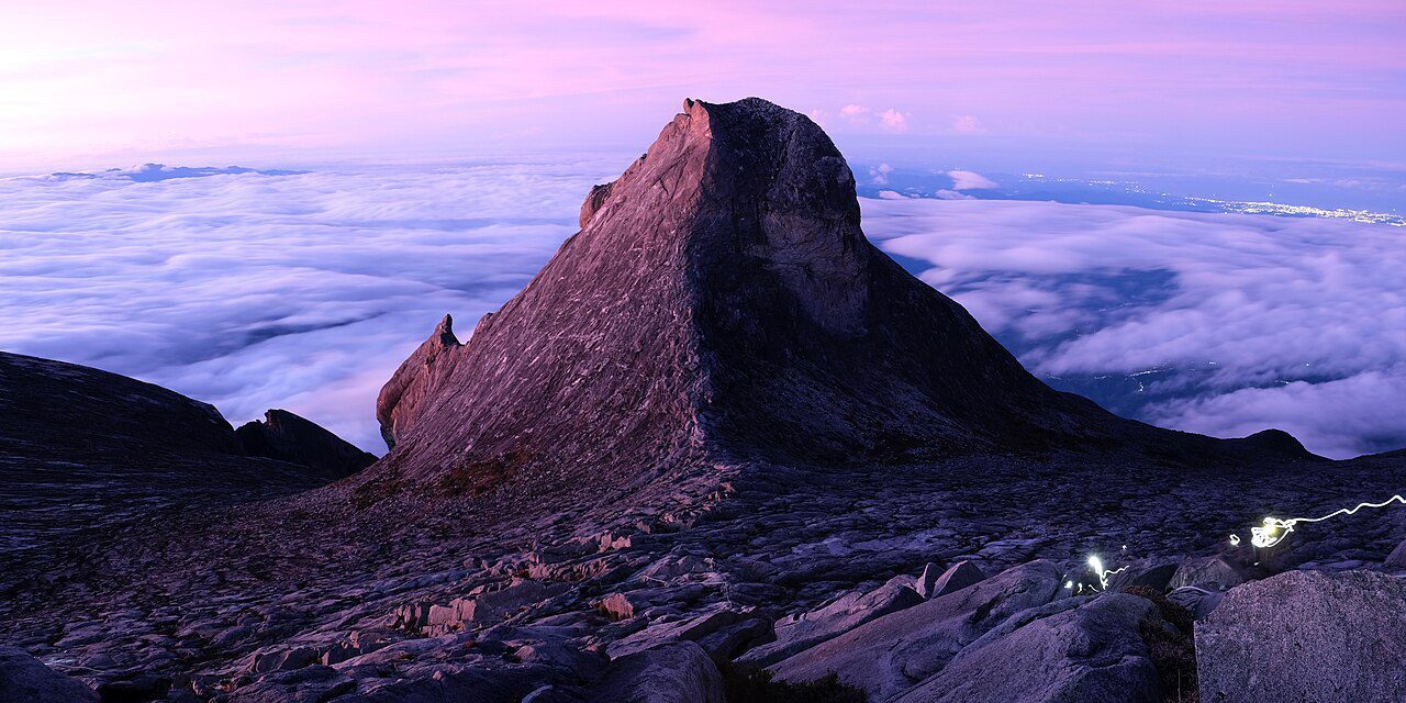 Mount Kinabalu in Sabah, illustrating the Sabah MM2H programme